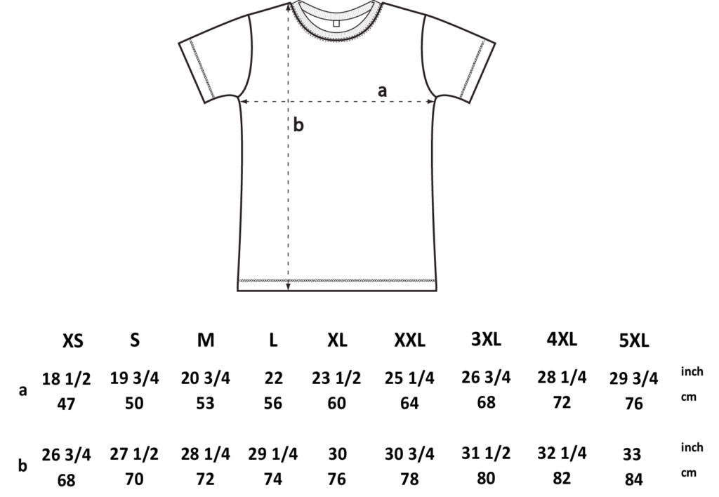 T-Shirt Size Guide